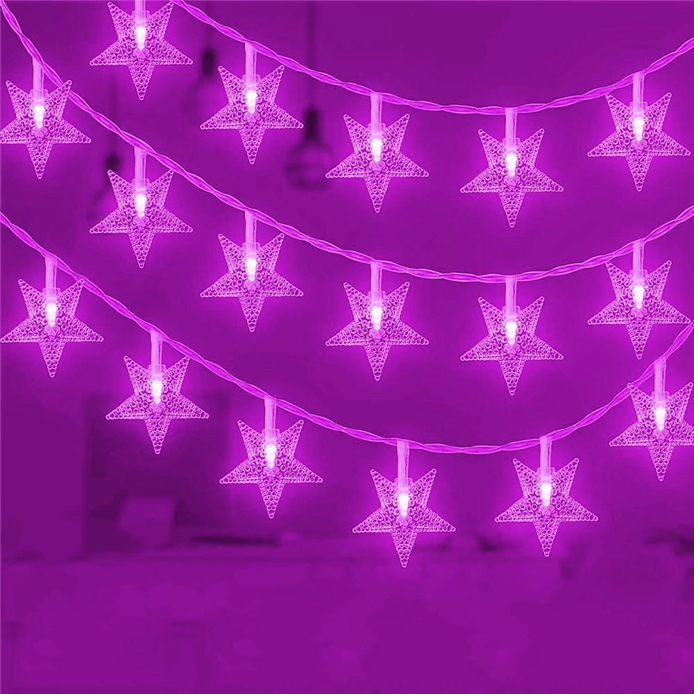 étoiles jeu de lumières lumières de noël décorations 10m usb 16 changement de couleur télécommande vacances lumières partie vacances gradation synchronisation usb alimentation nouvel an lumières de 2025 ? $25.99 –P11