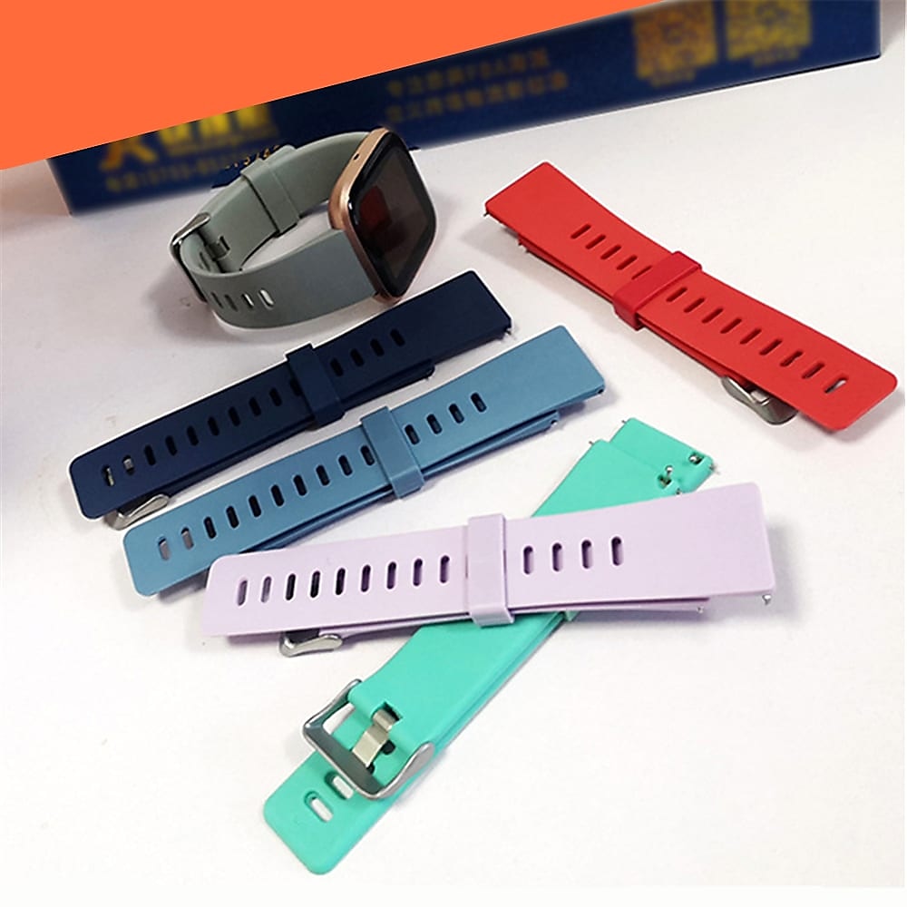 Smart Watch Band Συμβατό με Fitbit Versa 2 / Versa Lite / Versa SE / Versa σιλικόνη Εξυπνο ρολόι Λουρί Μαλακό Ελαστικό Ρυθμιζόμενο Αθλητικό Μπρασελέ Αντικατάσταση Περικάρπιο 2025 - $15.99 –P6