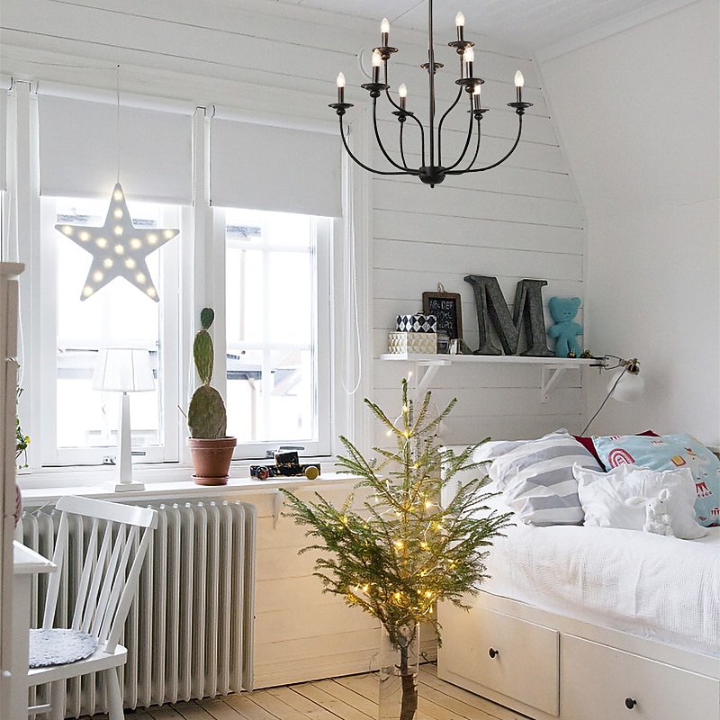 Lampadario singolo design 73 cm metallo mini finiture verniciate tradizionale/classico country 220-240v del 2026 a $139.99 –P16