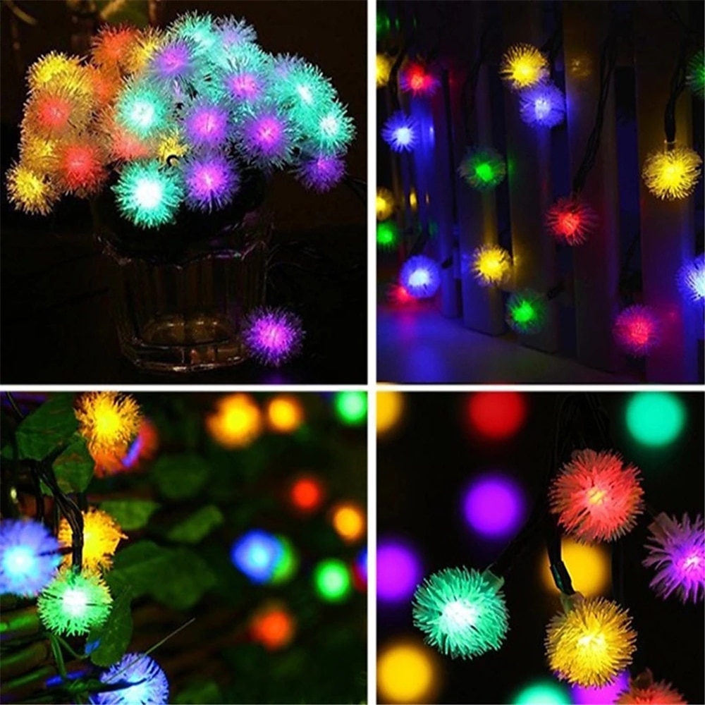 lucciola dente di leone luci della stringa di fata 10m-50m solare e plug-in doppio scopo esterno impermeabile fiori luci della stringa fiori luci della stringa creative luci natalizie festa all'aperto del 2025 a $24.99 –P14