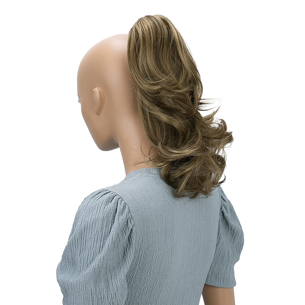 hairpiece extensions ponytail ογκώδη κυματιστό ξανθό μείγμα h136 2025 - $22.99 –P12