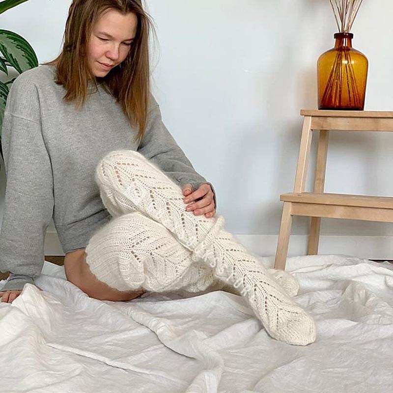 Women's Stockings Thigh-High Crimping Socks Winter Tights Thermal Warm High Elasticity Hole Winter Black Pink Grey One-Size 2025 - $18.99 –P1