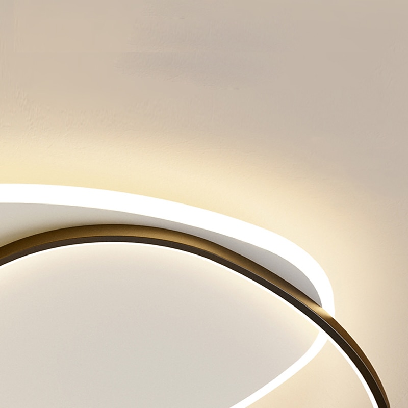 أدى ضوء السقف الأسود جولة ، 19.5 "مصباح السقف عكس الضوء مصباح غرفة المعيشة غرفة نوم المطبخ الحديث الممر 2026 - $198.99 –P8