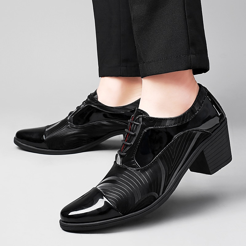 miesten kiiltonahkaiset mekkokengät – tyylikkäät muodolliset oxford-nauhakorkonauhat erikoistilaisuuksiin 2026 - $64.99 –P12