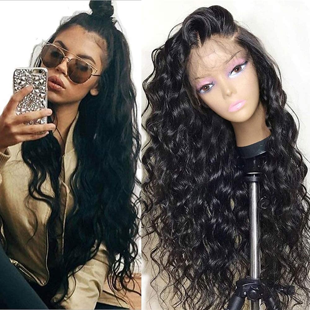 perruques vertes pour femmes remplacement de cheveux résistant à la chaleur vague de corps profonde perruque partie moyenne synthétique petite perruque de lacet pour la fête de noël perruque de fête de 2025 ? $29.99 –P10