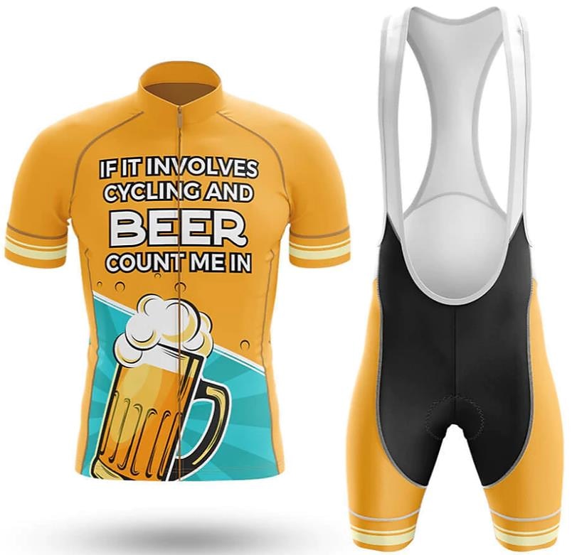 Men's Cycling Jersey with Bib Shorts Short Sleeve Mountain Bike MTB Road Bike Cycling Black Red Navy Blue Oktoberfest Beer Bike Clothing Suit 3D Pad Breathable Quick Dry Back Pocket Polyester Spandex 2025 - $41.99 –P6