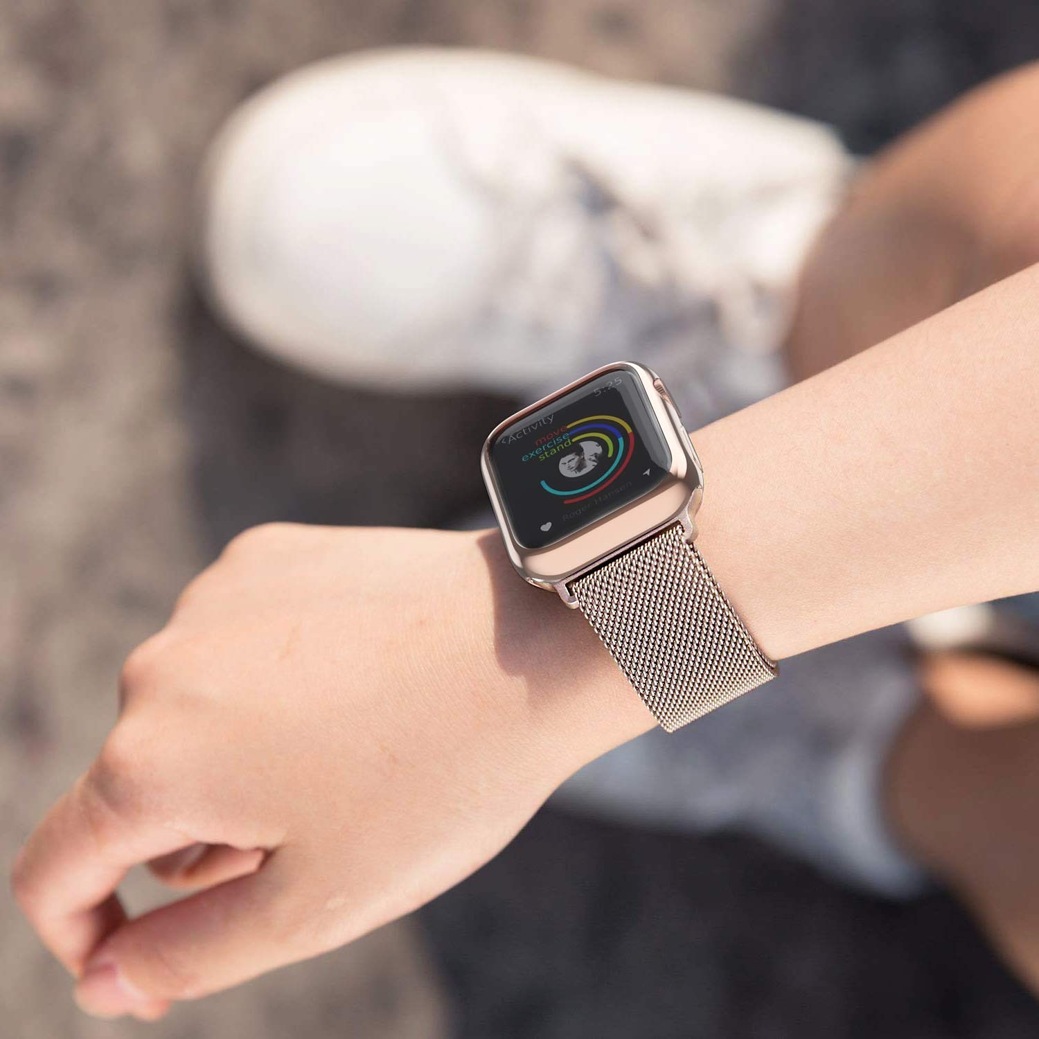 Correa Milanesa Compatible con Apple Watch Correa con caso cierre magnético Acero Inoxidable correa de repuesto para Series 8 7 6 5 4 3 2 1 SE 49 mm 45 mm 44 mm 42 mm 41 mm 40 mm 38 mm Serie Ultra SE 2025 - $14.99 -P2