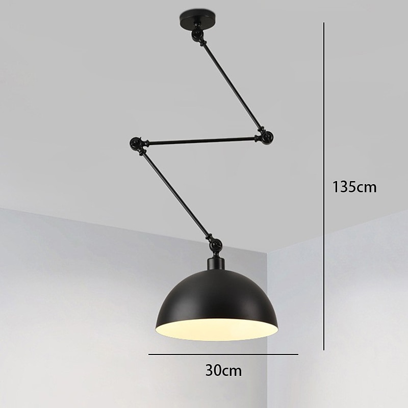 LED-Pendelleuchte, Macaron-Pole, Kipphebel-Kronleuchter, 30 cm, 3000 K, E27, 1-flammig, moderner Langarm-Strahler, Pendelleuchte, Bar, Loft, Restaurant (inklusive Leuchtmittel) 2025 - $114.99 –P1