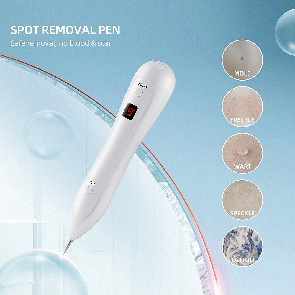 Electric LCD Display Portable Freckle Warts Dot Mole Dark Spot Freckle Removal Eraser Pen Salon Beauty Tool Valentine's Day Gift 2026 - $22.99 –P9