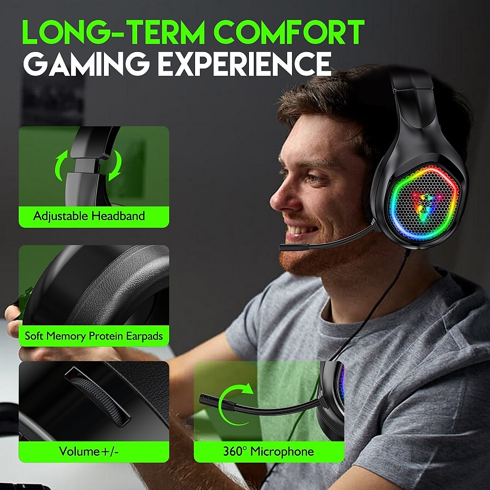 Nageslacht Begroeten Behandeling G503 RGB Backlight Gaming Headset Over Ear Bluetooth 5.1 with Noise  Cancelling Mic Computer Gaming 9377864 2023 – $29.99