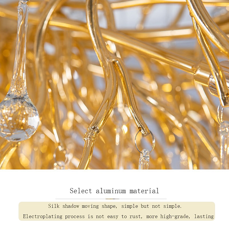 Chandelier Crystal , Frosted Finish Tree Branch Chandelier, Raindrop Ceiling Pendant Hanging Light Fixture, Blossom Chandeliers for Dining Room, Living Room, Bedroom, Entryway (Dia 31.2" Round) 2025 - $1135.09 –P7