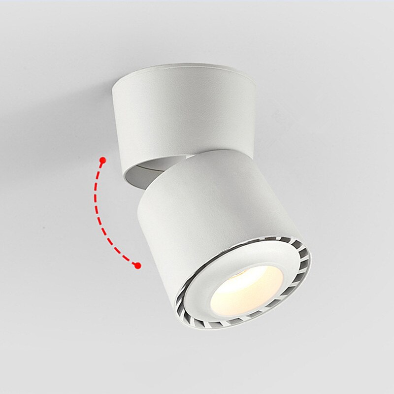 led 12w dimbar takspotlight konstbelysning spotlight inomhus vägglampa taklampa 960lm svart vit 2025 - $41.99 -P5
