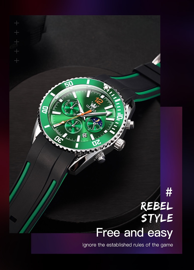 OLEVS kwarts horloge cadeau voor mannen mode luxe duik klassieke kwarts herenhorloges sport waterdicht roestvrijstalen band horloges 2026 - $44.99 –P11