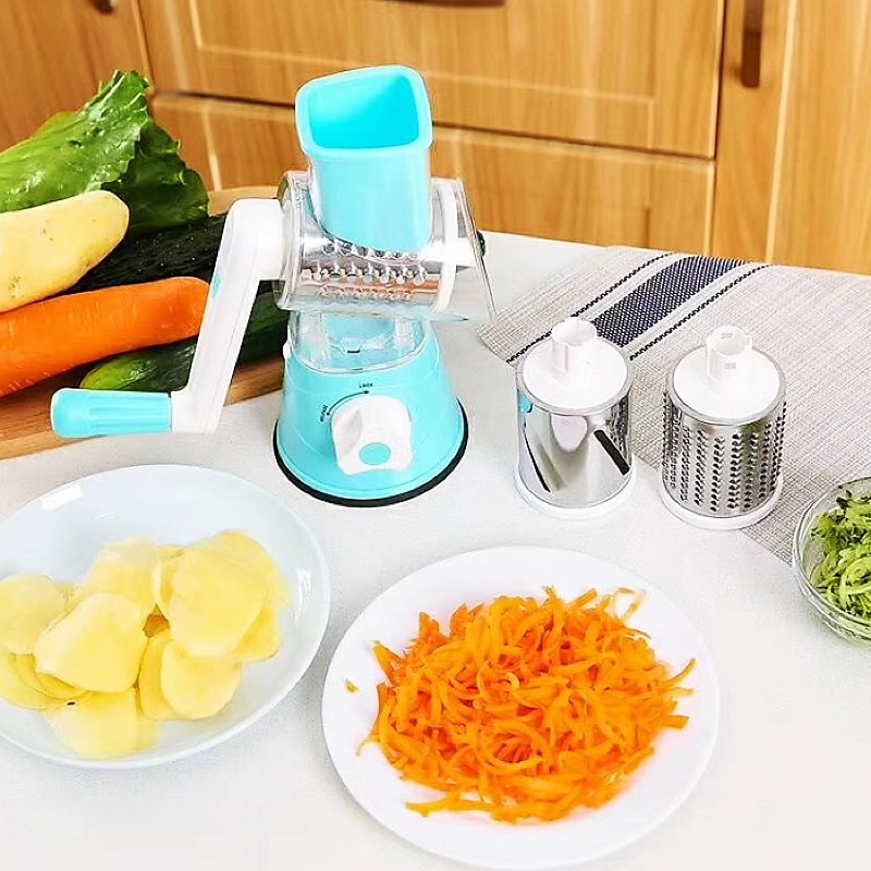 Multi-functional Vegetable Cutter Hand Drum Vegetable Cutter