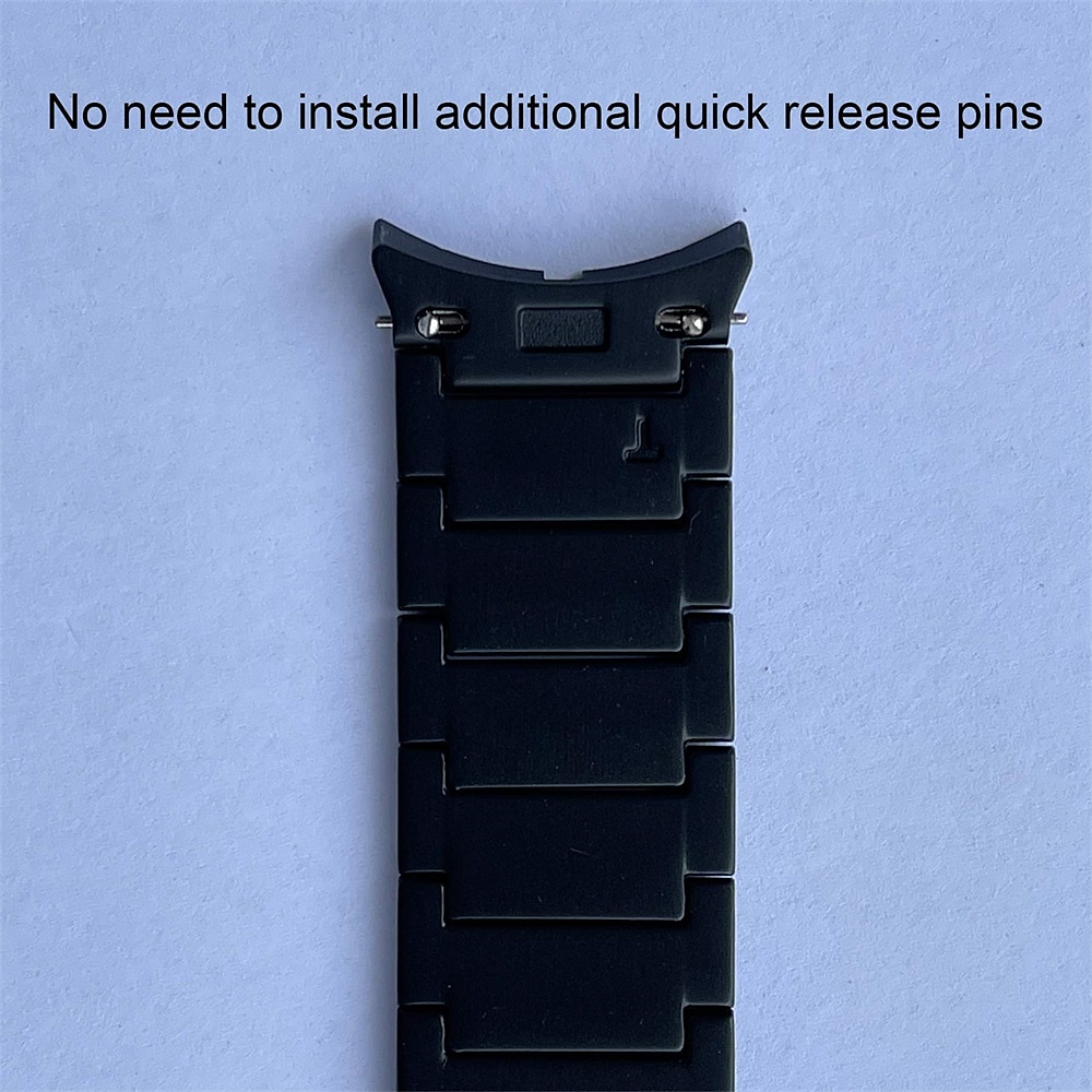 Horlogeband voor Samsung Galaxy Watch 7/6/5/4  40/44mm, Watch 5 Pro 45mm, Watch 6 Classic 43/47mm, Watch 4 Classic 42/46mm Roestvrij staal Vervanging Band Verstelbaar Ademend Schokbestendig Polsbandje 2026 - $23.99 –P4