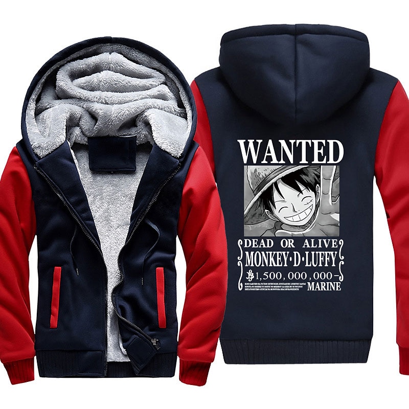 One Piece Monkey D. Luffy Hoodie Anime Outerwear Anime Graphic For Couple's Men's Women's Adults' Hot Stamping Casual Daily 2025 - $40.99 –P4