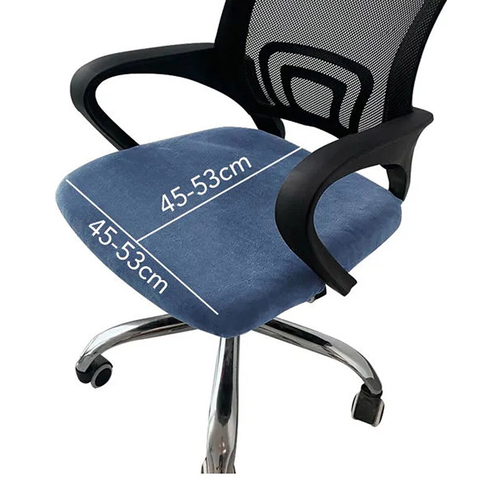 Computer Office Chair Cover Stretch Rotating Gaming Seat Slipcover Jacquard Grey Green Blue Khaki Plain Solid Soft Durable Washable 2025 - $12.49 –P13