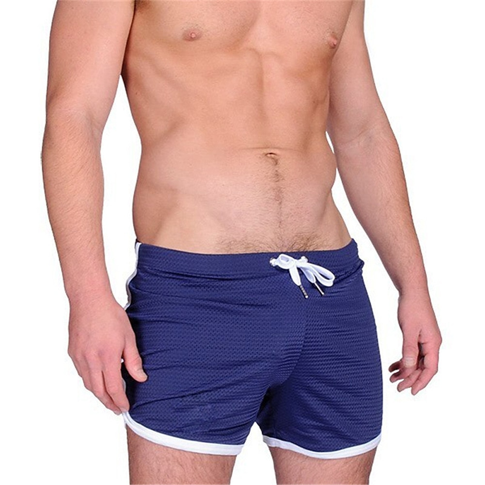 Herre Atletisk shorts 3 tommers shorts Korte shorts Joggeshorts Gymshorts Sport Treningssenter Bading Pustende Hurtigtørkende Snorer Elastisk midje Helfarge Kort Sportslig Avslappet / Sportslig 2025 - $13.99 –P3
