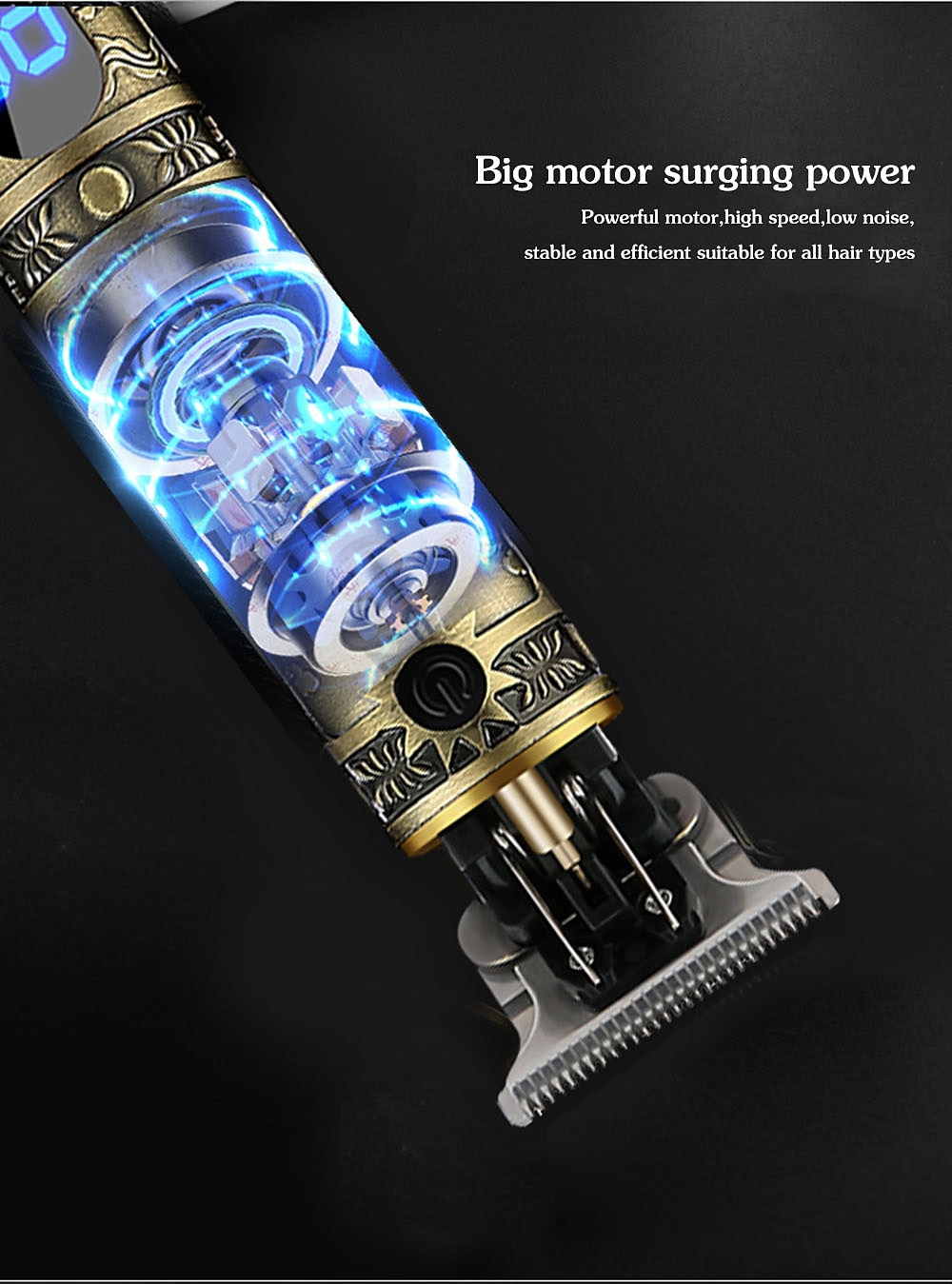 USB Oplaadbare Kaalhaar Scheerapparaat Elektrisch Haar Trimmer Draadloze Scheerapparaat Trimmer Mannen Kapsalon Haar Knipmachine Valentijnsdag Cadeau 2026 - $47.99 –P6