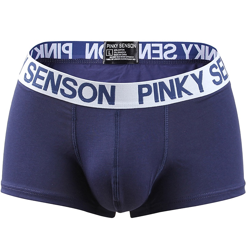 Herren 3 Pack Unterwäsche Unterwäsche Boxer Slip Polyester-Baumwoll-Gemische Waschbar Komfortabel Buchstabe Tiefe Hüfthöhe Schwarz Weiß 2025 - $12.99 –P12