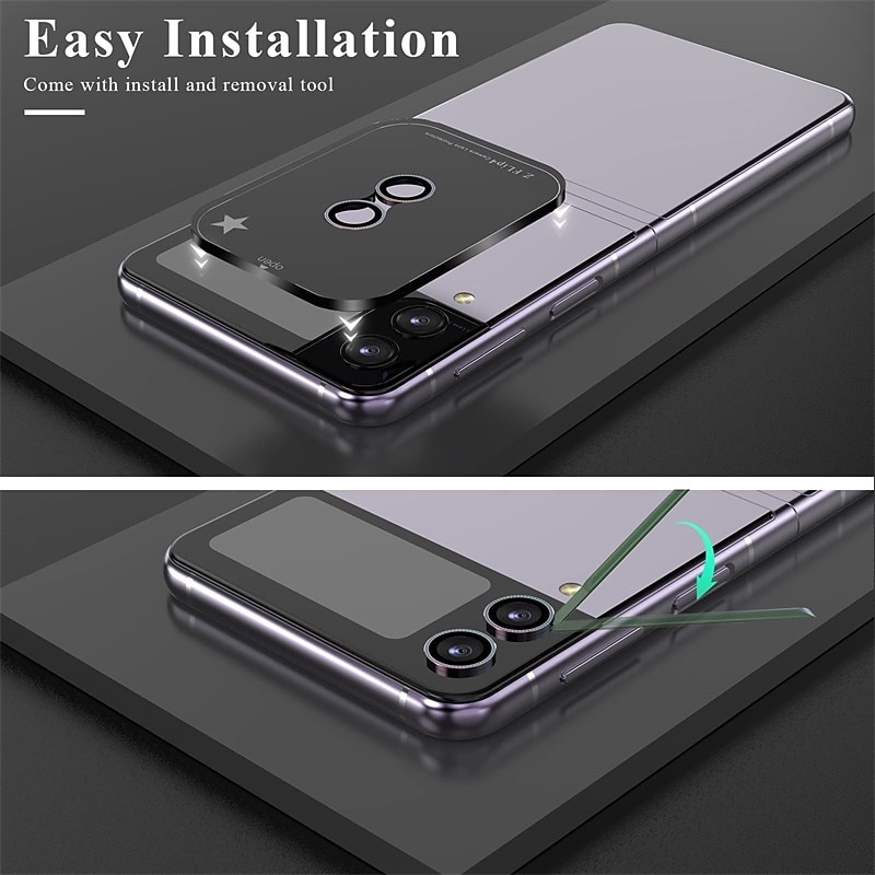 1 Set Screen Protector + Camera Lens Protector Back Screen Protector For Samsung Galaxy Z Flip 7 Z Flip 6 Z Flip 5 Z Flip 4 Z Flip 3 Tempered Glass TPU Hydrogel 9H Hardness Anti-Fingerprint High 2025 - $8.99 –P5