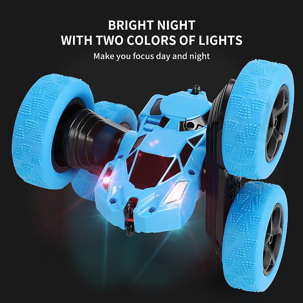 Car Stunt Remote Control Vehicle Off-road Remote Control Truck 4WD 2.4GHZ RC Rock Crawler With Headlights Double Sided 360 Flip Remote Control Car Gifts For Boys and Girls 2025 - $38.99 –P15
