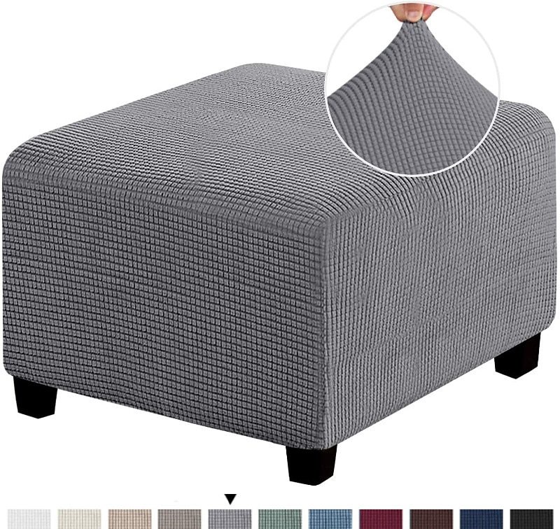 Capa otomana elástica capa otomana quadrada capa protetora para móveis dobrável para armazenamento banquinho protetor para móveis capa macia com fundo elástico de 2025 por $22.99 –P14