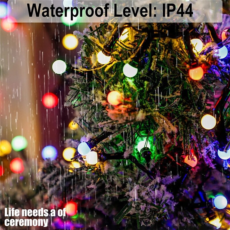 Elegant Wedding Party Reception String Lights – 10M/5M, 250/500 LEDs Firecracker & Mini Ball Fairy Lights, 8 Modes, Outdoor Xmas Garland for Home Decor 2025 - $32.99 –P13