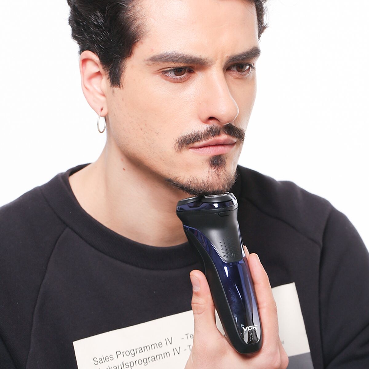 VGR Electric Razor for Men USB Rechargeable 3D Rotary Men's Shaver Pop-up Beard Trimmer Grooming Kit IPX7-Waterproof Corded & Cordless Wet Dry Beard Shavers LED Display 2025 - $47.99 –P9