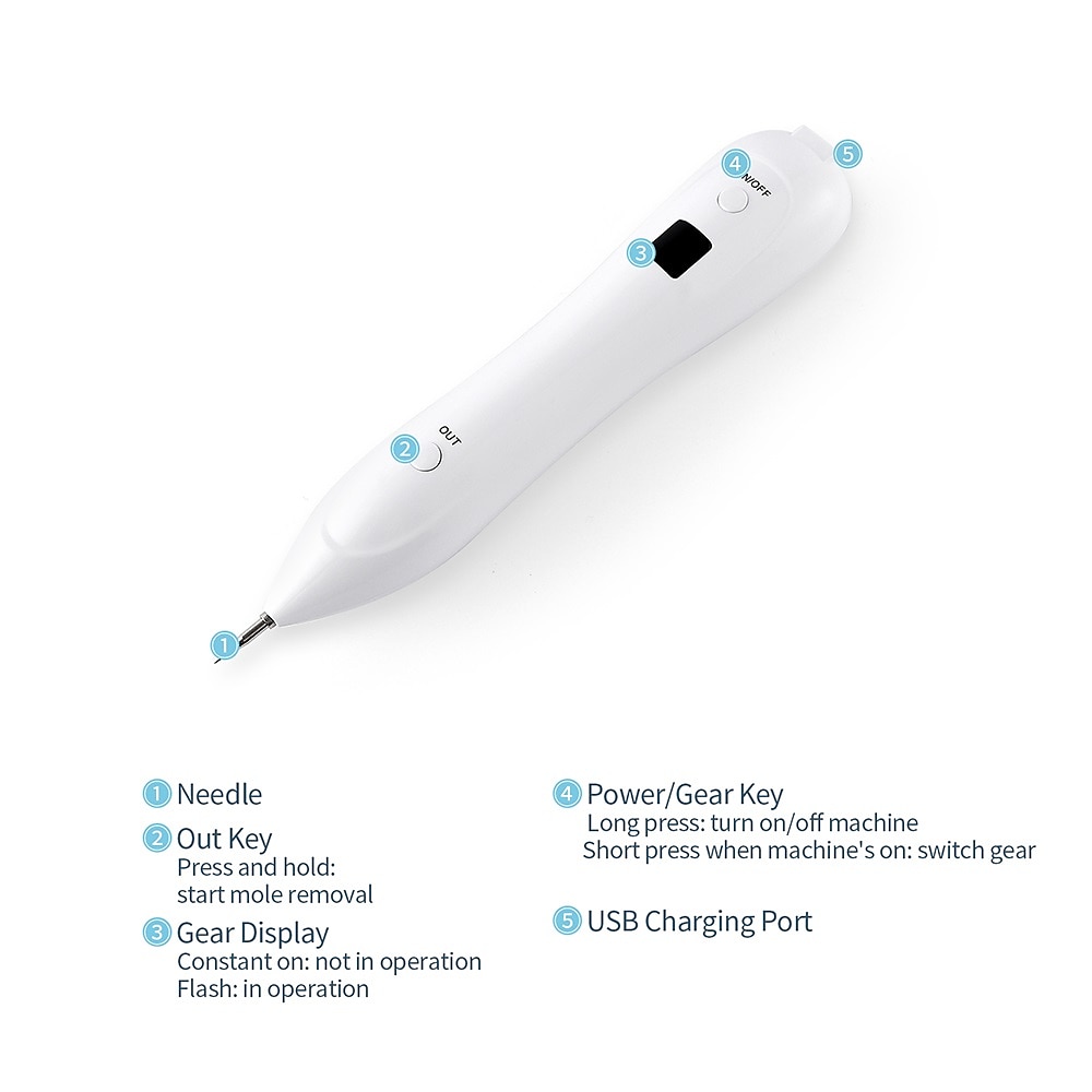 Electric LCD Display Portable Freckle Warts Dot Mole Dark Spot Freckle Removal Eraser Pen Salon Beauty Tool Valentine's Day Gift 2026 - $22.99 –P12