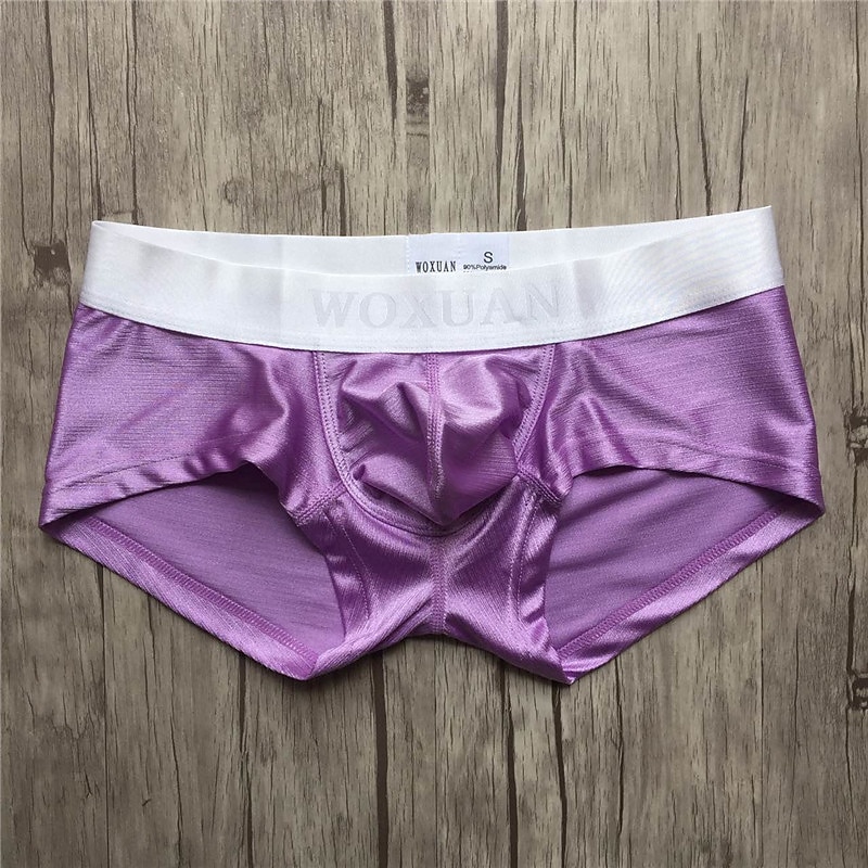 Homme 3 paquet Caleçons Sous-Vêtements Nylon Spandex Couleur monochrome Taille basse Blanche Rose Claire de 2025 ? $29.99 –P3