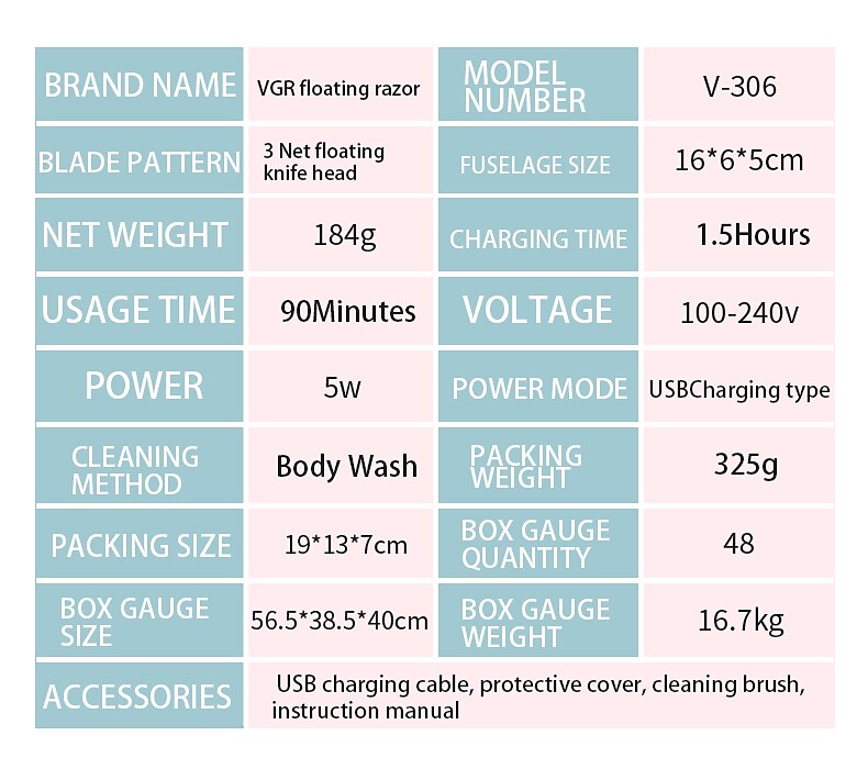 VGR Electric Razor for Men USB Rechargeable 3D Rotary Men's Shaver Pop-up Beard Trimmer Grooming Kit IPX7-Waterproof Corded & Cordless Wet Dry Beard Shavers LED Display 2025 - $47.99 –P11