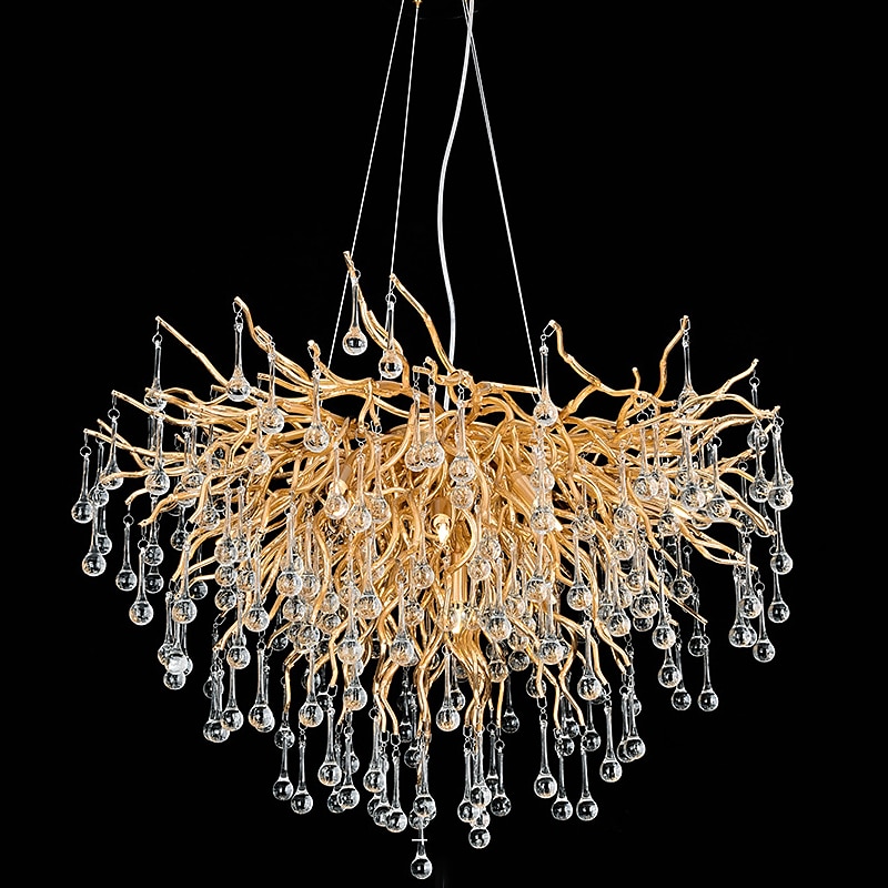 Chandelier Crystal , Frosted Finish Tree Branch Chandelier, Raindrop Ceiling Pendant Hanging Light Fixture, Blossom Chandeliers for Dining Room, Living Room, Bedroom, Entryway (Dia 31.2" Round) 2025 - $1135.09 –P10