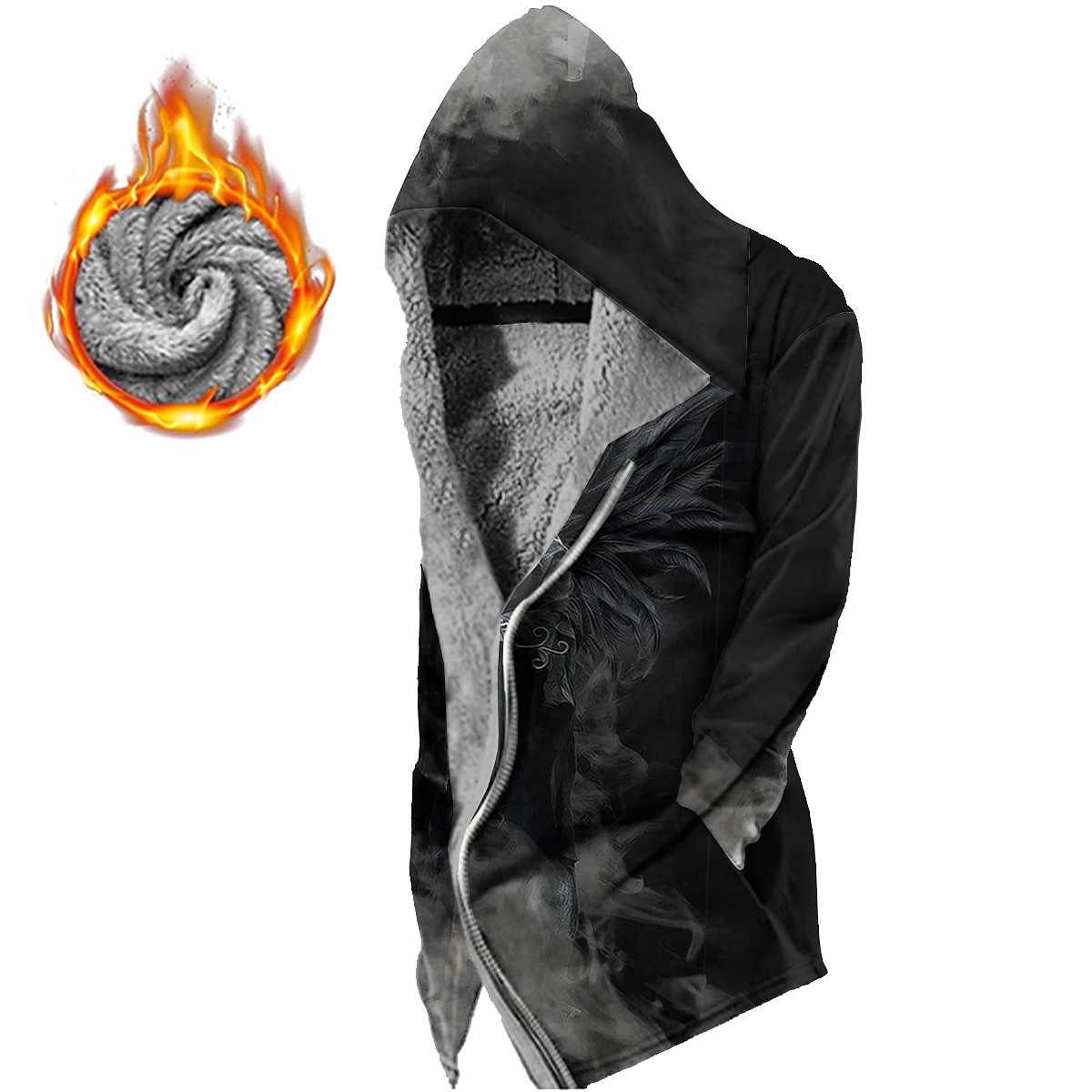 Miesten Talvitakki Fleecetakki Jakku Arki-asut Loma Fleece-vuori Taskuilla Painettu Edessä tasku Syystalvi Risti Katutyyli Urheilu Huppari Normaali Sininen Punainen Purppura Ruskea Vihreä Jackets 2025 - $73.99 –P1