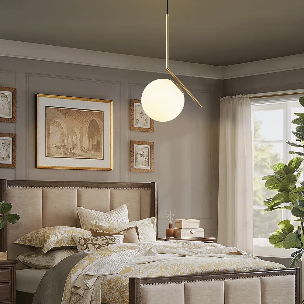 20 cm Mini stílus Függőlámpák Fém Üveg Gömb Galvanizált Modern Kortárs 110-120 V / 220-240 V 2026 - $107.99 –P6