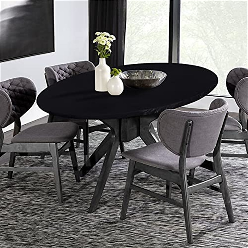 fata de masa nordica fata de masa elastica rotunda in aer liber fata de masa din PVC impermeabila si rezistenta la ulei pentru bucatarie, petrecere, vacanta, bufet 2025 - $8.49 –P6