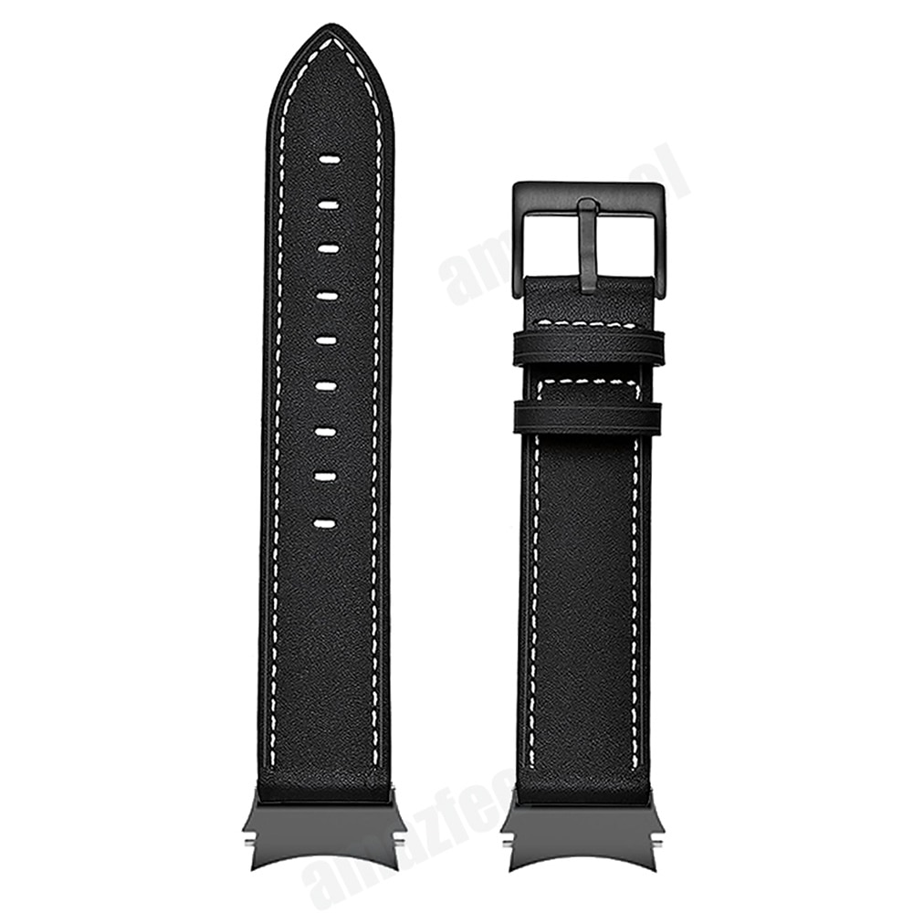 Watch Band for Samsung Galaxy Watch 7/6/5/4  40/44mm, Watch 5 Pro 45mm, Watch 6 Classic 43/47mm, Watch 4 Classic 42/46mm Genuine Leather Replacement  Strap Adjustable Breathable Shockproof Wristband 2025 - $20.99 –P3