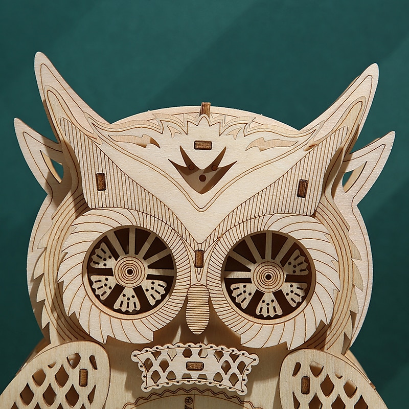 3D Wooden Puzzle For Adults Owl Clock Model Kit Desk Clock Home Decor Unique Gift For Kids On Birthday/Festival Day 2025 - $55.99 –P6