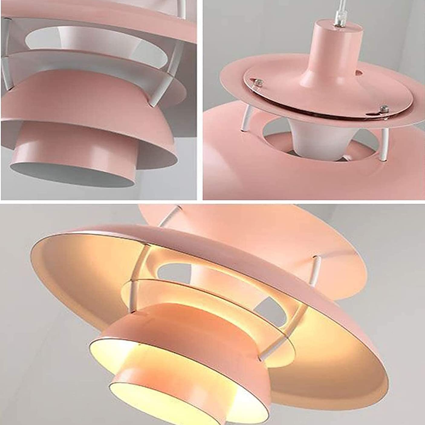 lampada a sospensione a led ufo, lampade a sospensione moderne per camera da letto di colore lampada a sospensione in alluminio e26 base lampada a sospensione a lunghezza regolabile per soggiorno del 2025 a $279.99 –P1