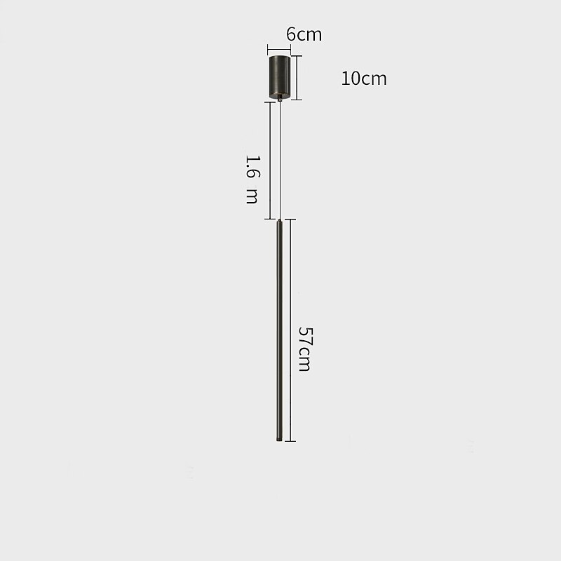 lampada a sospensione a led design lineare, 56 cm cavo a 1 luce linea regolabile lampada a sospensione design per camera da letto soggiorno bar caffetteria argento luminoso/coppe (lampadina inclusa) del 2025 a $229.99 –P7