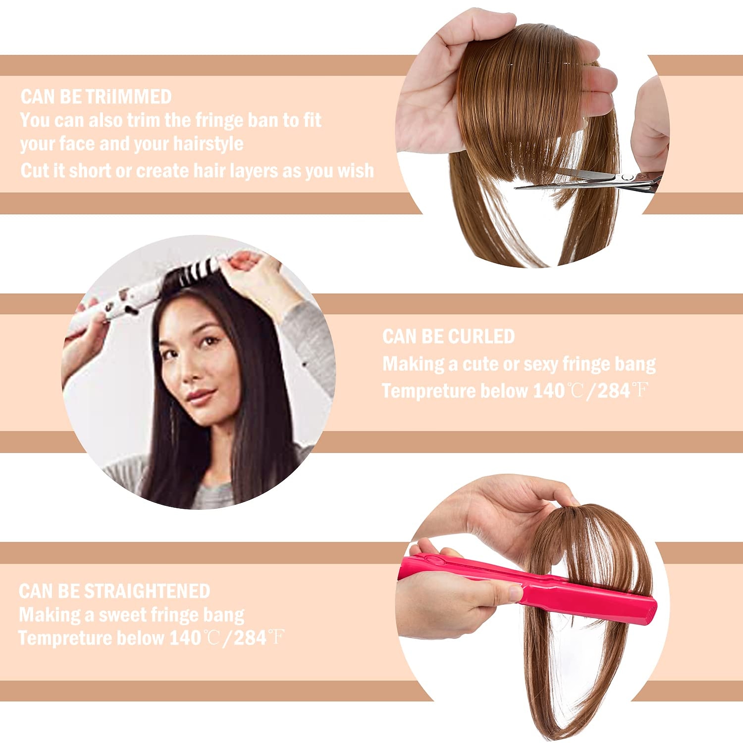 заколка для волос с челкой, нарощенная натуральная челка, заколка спереди, аккуратная плоская челка, цельная длинная прямая шиньон для женщин 2026 - $9.49 –P5