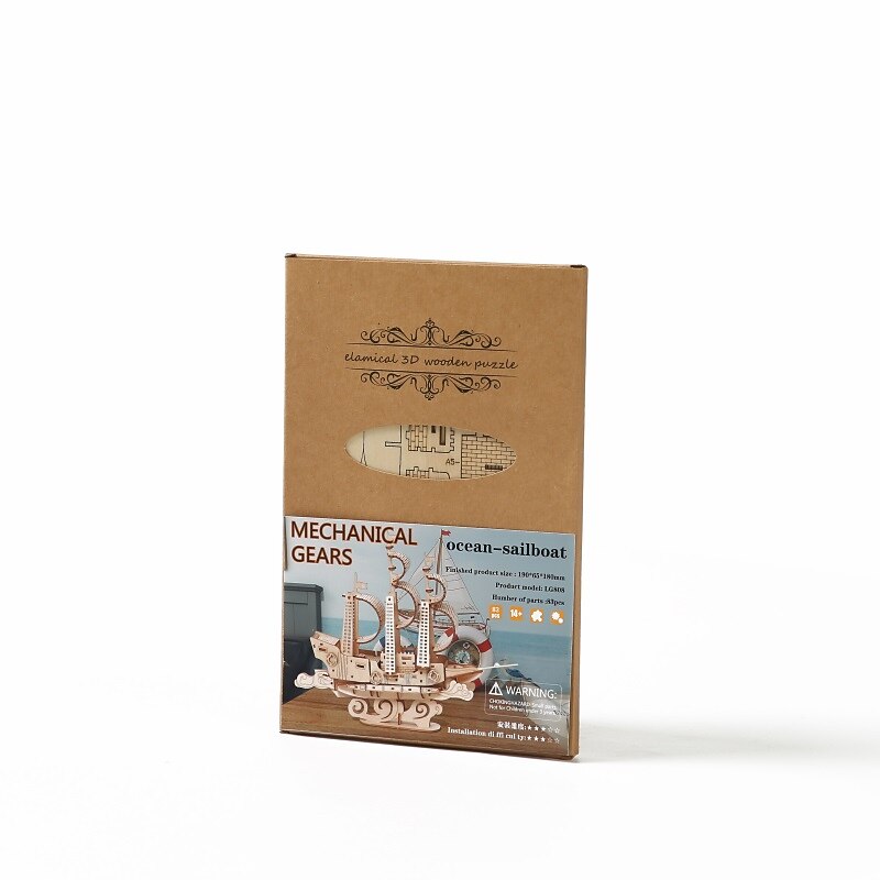 3D Wooden Puzzles DIY Model Ocean - Sailboat Puzzle Toy Gift for Adults and Teens Festival/Birthday Gift 2025 - $31.99 –P3