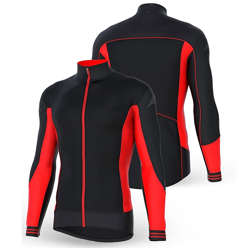 Per uomo Maglia da Ciclismo Blocco di colori Manica Lunga Bicicletta Maglia Top con 3 tasche posteriori Mountain Bike MTB Ciclismo su strada Asciugatura Rapida Strisce Riflettenti Tasca Posteriore del 2025 a $34.99 –P8
