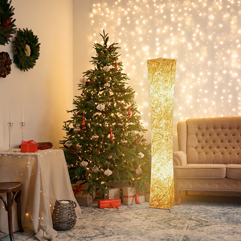 lampada da terra intelligente, lampada alta rgb da 61", lampadine intelligenti a led dimmerabili e cambia colore rgbw e paralume in tessuto bianco, con telecomando, lampada da terra per soggiorno, camera da letto e sala giochi del 2025 a $166.99 –P1