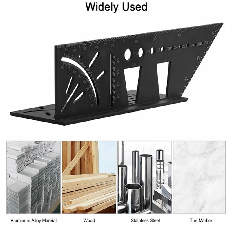 3D Mitre Measuring Square 45 90 Degree Angle Ruler Punctuation Marking Gauge Multifunctional Marking Gauge 2025 - $6.99 –P4