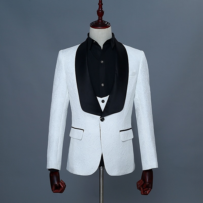 1920-luku Slim Fit Kolmiosainen puku Hartiahuivikäänne Suuri Gatsby Herrasmies Gangsteri Jakardi Miesten Joulu Karnevaali Naamiaiset Häät Juhla Tanssiaiset Aikuisten Takki Liivi Housut 2025 - $122.99 –P12