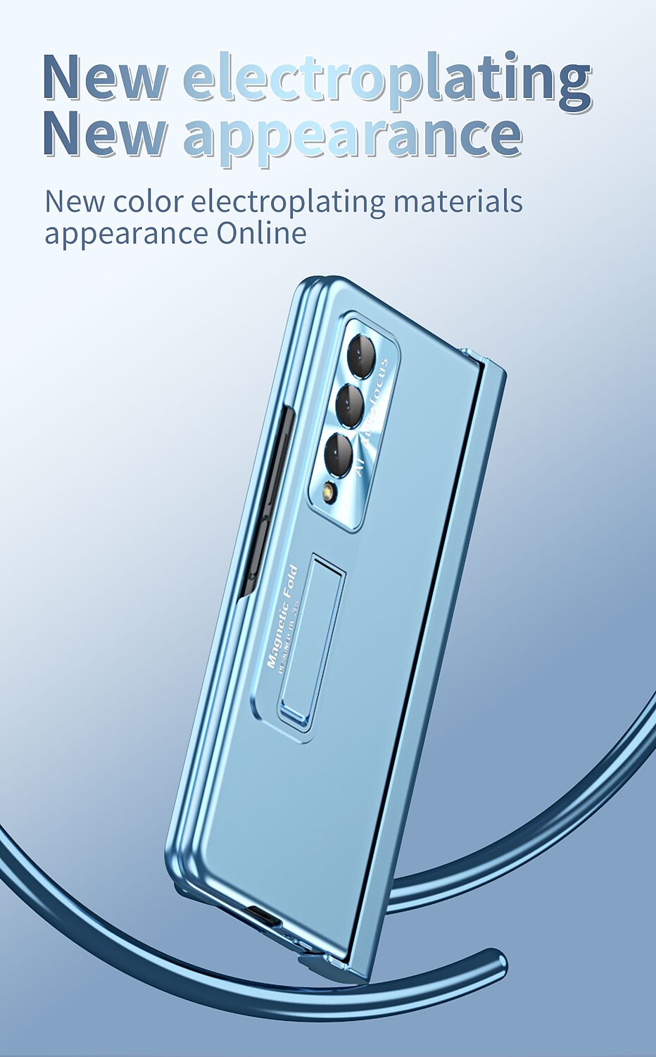 τηλέφωνο tok Για Samsung Galaxy Z Fold 5 Z Fold 4 Z Fold 3 Πίσω Κάλυμμα Προστατευτικό φακού κάμερας Σταντ ποδηλάτου με στυλό S Μονόχρωμο Ψημένο γυαλί PC Μεταλλικό 2025 - $34.99 –P2