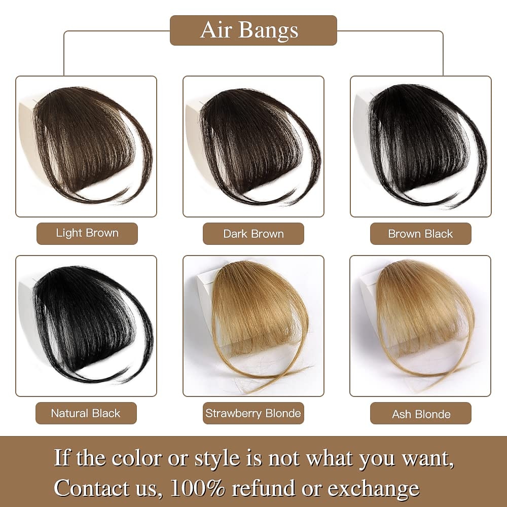 Bangs Hair Clip in Bangs Hair Wispy Bangs Clip on Fringe Bangs for Women Air Bangs Flat Neat Bangs with Temples Hairpieces for Daily Wear 2025 - $10.99 –P3