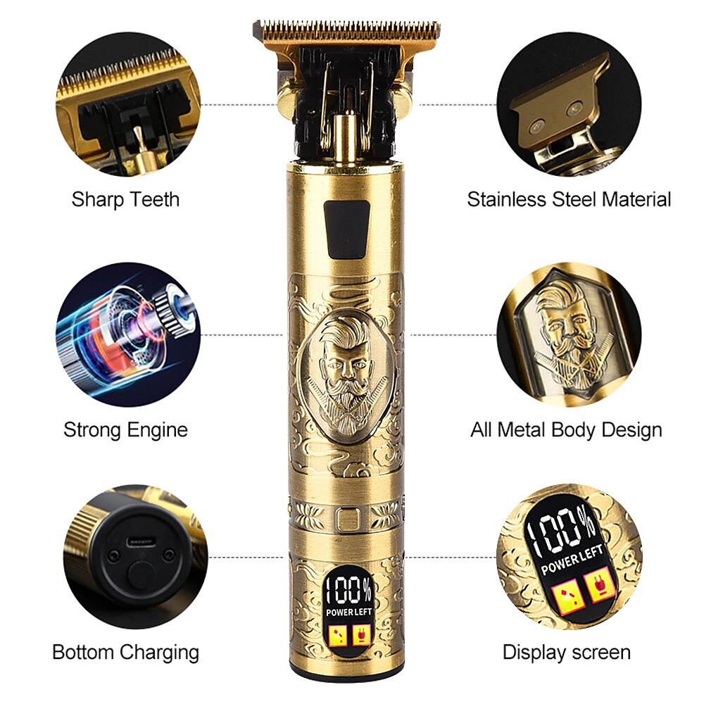 T9 USB Electric Hair Cutting Machine Professional Man Shaver Trimmer New Rechargeable Beard Trimmer Barber Hair Cutting Tools 2025 - $22.99 –P2