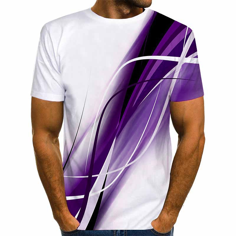 Herre Grafisk Skjorte T skjorte Kortermet T skjorte 3D-utskrift Rund hals Skjorte Gatemote Daglig Ut på byen Gul Rød Blå Klær Normal S M L XL XXL 3XL 4XL 2025 - $17.99 –P5